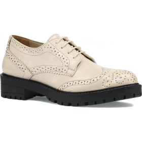 Resim İnci Sarılla.r.z 1pr Bej Kadın Oxford Ayakkabı 