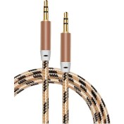 Resim Concord C-815 Örgülü Aux Ses Kablosu Gold 