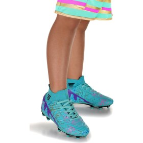 Resim Kiko Kids Liga Boğazlı Krampon Çim Saha Erkek Çocuk Futbol Ayakkabı Turkuaz - Mor Turkuaz - Mor 