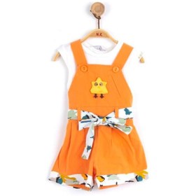Resim Nk Kids 82601 Kız Bebe Turuncu Safari Tulum 