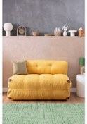 Resim Good Night New Megano 140cm Katlanır Koltuk & Yer Yatağı 7 Renk Sarı 