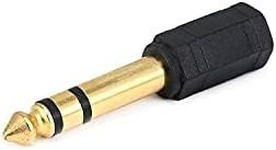 Resim Ars Stereo Kulaklık Mikrofon Adaptörü 6,3mm Erkek To 3,5mm Dişi Gold Jak 