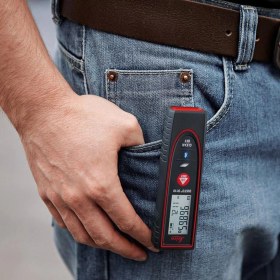 Resim Badem10 Leica Lazer Metre Disto D110 Lazermetre Mesafe Ölçer Ölçü Aleti Bluetooth'lu Alan Ölçer 60 Metre 