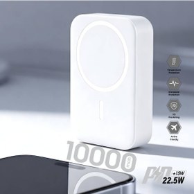 Resim Br-044 Br-044 10.000 Mah Magsafe P.bank Type-c + Usb Giriş-çıkı BEYAZ 