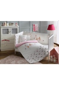 Resim Taç Nakışlı Bebek Uyku Seti Balerina Pembe 