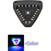 Resim Chuangyinshop 1pc Car Motorcycle Solar Led Light Anti Collision Safety Aydınlatma Dekor Lamba Aksesuar 