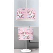 Resim Woodhub 1 Çocuk Odası Dijital Baskılı Sarkıt Avize ve Masaüstü Abajur Avize Model 229 20 x 30 E27 Klasik Ka 