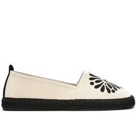 Resim Karma Kastamonu Taş Baskı Kadın Düz Espadril 