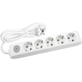 Resim Viko Multi Let 5'li Beşli Priz Topraklı Anahtarlı Kablolu 2 İki Metre 2 Adet 