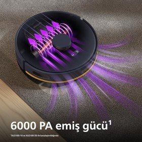 Resim Philips HomeRun 2000 Islak & Kuru Robot Süpürge -yüksek emiş, halı algılama, LDS radar, 70 günlük otomatik boşaltma istasyonu, HomeRun uygulaması, Arctic White (XU2100/25) 