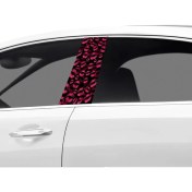 Resim Araç Kapı Direk Kaplama Folyosu Öpücük Desenli (Sağ Sol Takim) (2 Adet) - 22X50 cm 