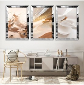 Resim Modern Çizim Gold Pleksi Kenar Mdf Tablo 