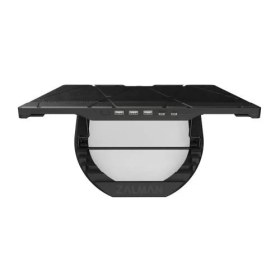 Resim ZM-NS3000 17" 200MM Fanlı 6 Kademe Yuksekli̇k Ayarlı Tyep-C Data Baglantılı Notebook Stand ve Sogutu 