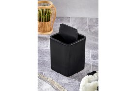 Resim Line Çizgili Kare Kapaklı Klik Çöp Kovası Banyo Mutfak 