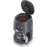 Resim Esmo Home Smeg Barut Grisi Filtre Kahve Makinesi 50's Style DCF02GREU 