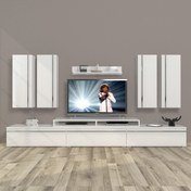 Resim Ekoflex 8d Mdf Tv Ünitesi Tv Sehpası - Parlak Beyaz 