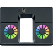 Resim Cbtx Xbox Series X Konsolu İçin Led Işıklı Soğutma Fanı Arka Fan Soğutucusu Siyah 
