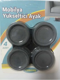 Resim Gri Mobilya Yükseltme Ayağı Gri 
