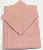 Resim Müslin %100 Organik Pamuk Kumaş Örtü Battaniye 100x100cm+ Ağız Mendili Hediyeli Düz Pudra Düz Pudra 