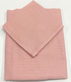 Resim Müslin %100 Organik Pamuk Kumaş Örtü Battaniye 100x100cm+ Ağız Mendili Hediyeli Düz Pudra Düz Pudra 