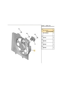 Resim Fan Motoru 301 C-elysee 253306-419900-9812028580 