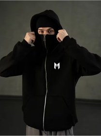 Resim LUNAVISTA Style Vers Balaclava Tam Fermuarlı Kapüşonlu Maske Kapüşonlu 