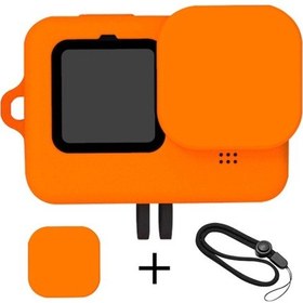 Resim Og-gopro Hero İçin 9/10 Siyah Aksesuarlar Kılıf Koruyucu Yumuşak Standart Konut Kauçuk Silikon Kabuk Koruyucu Go Pro Hero9 Için Yeni 