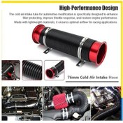 Resim Ulzyvf 76mm Esnek Alüminyum Hava Emme Borusu - Yüksek Performanslı Soğuk Hava Sistemi 