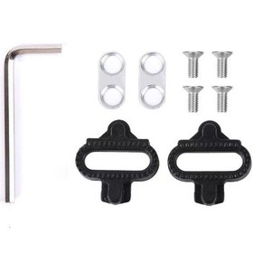 Resim Springsun Spd Ve Look Sistemi Uyumlu Bisiklet Ayakkabı Kilidi, Dağ Ve Yol Bisikletleri İçin Siyah Vida-dişli Aksesuarı Çok Renkli 