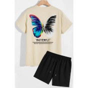 Resim Trendypassion Butterfly Sırt Baskılı Şort T-Shirt Eşofman Takımı 