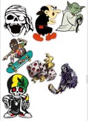 Resim sticker Motosiklet Kask Laptop Telefon Çıkartma Eğlenceli Yapıştırma 