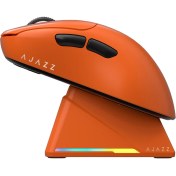 Resim Ajazz AJ179 Apex 42000 Dpı Manyetik Şarj Istasyonu-Tft Ekranlı Mouse-Paw 3950 Sensör-8k Dongle AJ-179 