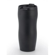 Resim Thermohis Çift Katmanlı Sızdırmaz Vakumlu 450ml Mat Siyah Paslanmaz Çelik Küçük Termos Bardak Araç Çay Kahve Termosu Thermos 