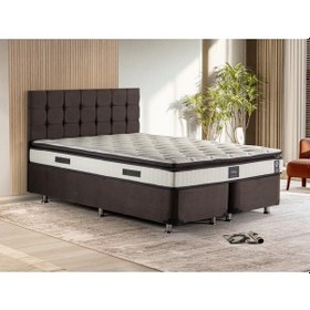 Resim Niron King Yatak Seti 150x200 Çift Kişilik Yatak Baza Başlık Takı 