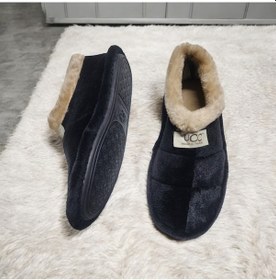 Resim Ucc Yumuşak İç Taban Boğazı Kürklü Ev Ayakkabısı Ve Pandufu Siyah 