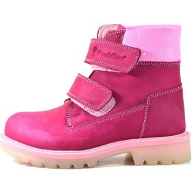 Resim Toddler T.1021 Hakiki Yağlı Deri Fuşya Kız Çocuk Bot Fuşya 