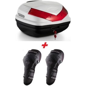 Resim Wogen Wg50 Premium Arka Çanta 50 Litre Beyaz + Karbon Dizlik He Siyah 