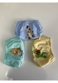 Resim Kız Bebek Sevimli Alıştırma Külodu 3'lü 