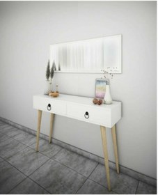 Resim Bicabin Elegance Asia Çekmeceli Ahşap Ayaklı Aynalı Dresuar\u002FDresser With Glass 