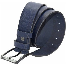 Resim Süzer Deri 4.5 Cm. Spor Hakiki Deri Düz Model Kemer Lacivert Lacivert 