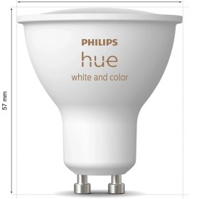 Resim Philips Hue 4.2W GU10 Renkli Spot Akıllı Ampul 3'lü Başlangıç Seti (Kumandalı) 