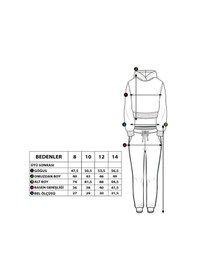 Resim Toontoy Kız Çocuk Hologram Detaylı Eşofman Takımı Yeşil 