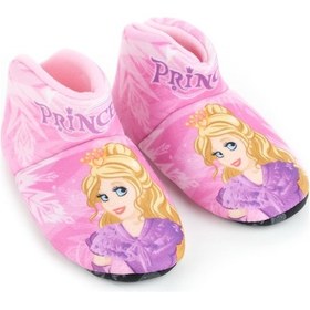 Resim Gezer Kışlık Tasarım Ev İçi Kız Çocuk Panduf Bot Pembe 