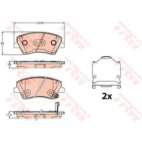 Resim TRW GDB2203 Ön Fren Balatası Hyundai Elantra 2015 - 