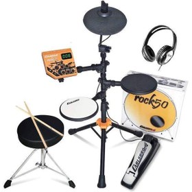 Resim rock50 bp1 Dijital Çocuk Davulu (Tabure+Kulaklık) 