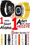 Resim TECHNOMEN Akıllı Saat 1 Saat Alana 1 Saat ve 8 Kordon Hediye 2025 Süper Kampanya Hediyeli Akıllı Saat 