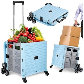 Resim Staxx Merdiven Çıkabilen Koli Ve Yük Taşıma Pazar Arabası 100kg 