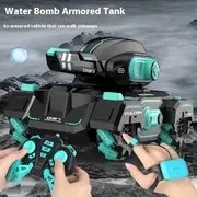 Resim 2.4G Kumandalı Tank, 4WD Drift, Işık ve Müzikli 360° Dönüş, Yeşil, Plastik Malzeme, Hava Koşullarına Dayanıklı, Düğmeli Kontrol, SUV Araç, USB Şarj, 1200mAh Şarj Edilebilir Pil 