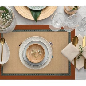 Resim Figüratif At Kumaş Amerikan Servis 4'lü Set 35x50cm Keten Kumaş Ulusl.yıkama Ve Solmama Sertifikası Çok Renkli 