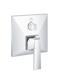 Resim Grohe Allure Brilliant 24340000 Tek Kumandalı Üç Yönlü Banyo Bataryası Gümüş 